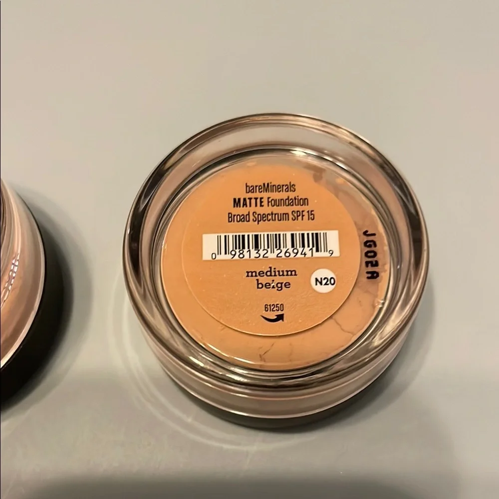 bareMinerals Illuminating Mineral Veil & Matte Foundation Medium Beige Duo NEW